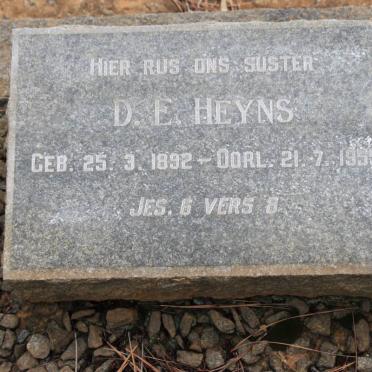 HEYNS D.E. 1892-1955