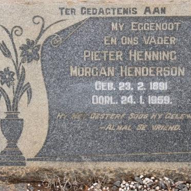 HENDERSON Pieter Henning Morgan 1891-1959
