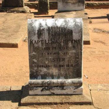 HEYNS Lukas -1903 &amp; Hester -1916