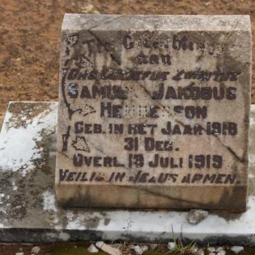 HENDERSON Samuel Jakobus 1918-1919