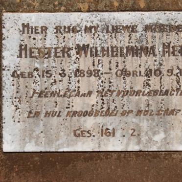 HEIN Hester Wilhelmina 1898-1946