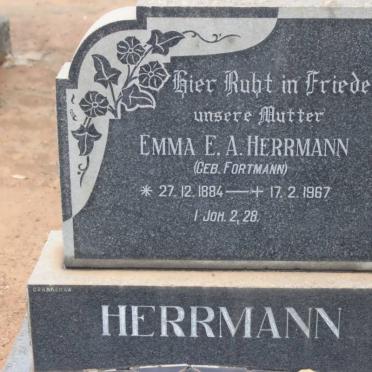 HERRMANN Emma E.A. nee FORTMANN 1884-1967