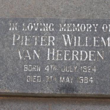 HEERDEN Pieter Willem, van 1924-1984