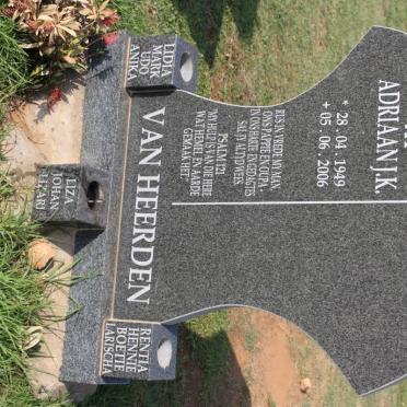 HEERDEN Adriaan J.K., van 1949-2006