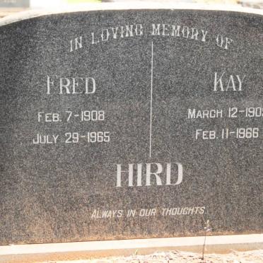 HIRD Fred 1908-1965 &amp; Kay 1909-1966