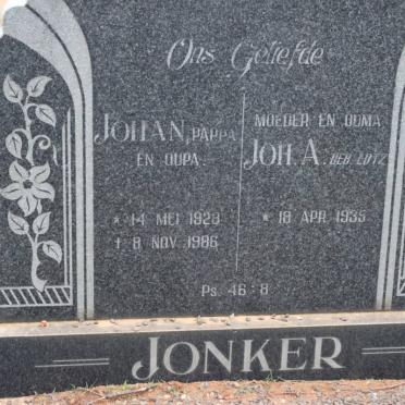 JONKER Johan 1928-1986 &amp; Joh. A. LOTZ 1935-