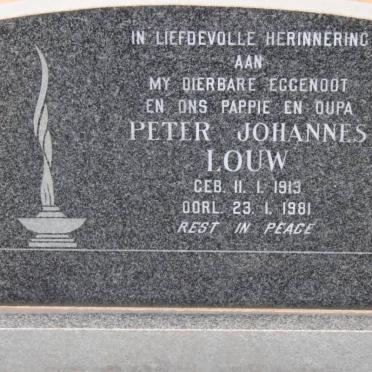 LOUW Peter Johannes 1913-1981
