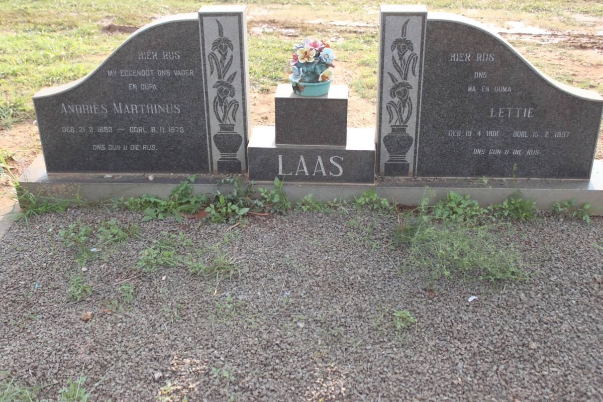 LAAS Andries Marthinus 1893-1973 &amp; Lettie 1901-1997