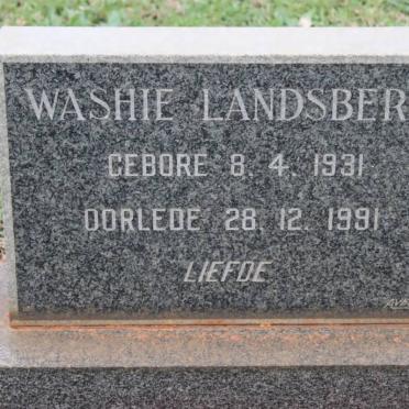 LANDSBERG Washie 1931-1991