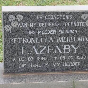 LAZENBY Petronella Wilhelmina 1942-1993