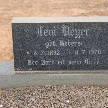 MEYER Leni nee GEBERS 1892-1978