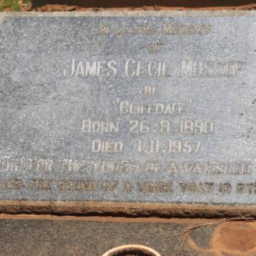 MOSSOP James Cecil 1890-1957