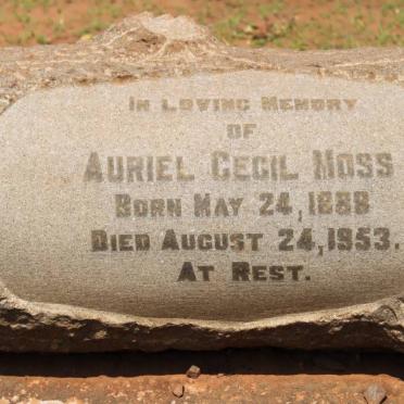 MOSS Aurial Cecil 1888-1953
