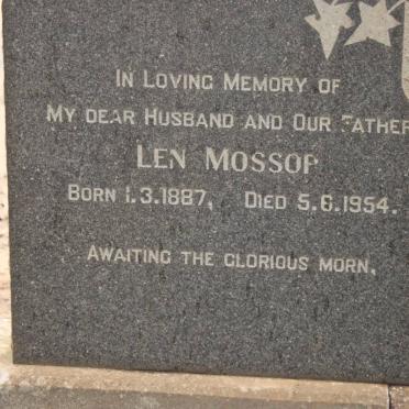 MOSSOP Len 1887-1954