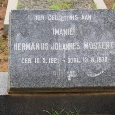 MOSTERT Hermanus Johannes 1921-1979