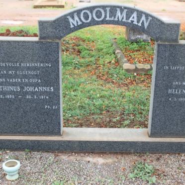 MOOLMAN Marthinus Johannes 1895-1974 &amp; Helena Susanna 1901-1978