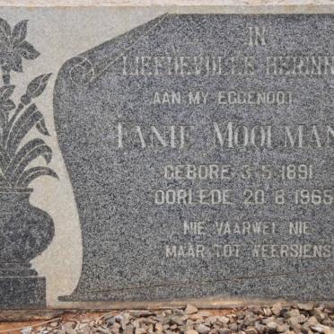 MOOLMAN Fanie 1891-1965