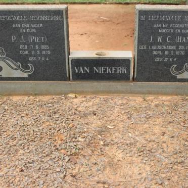 NIEKERK P.J., van 1885-1975 &amp; J.W.C. LABUSCHAGNE 1890-1970