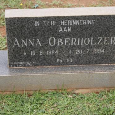 OBERHOLZER Anna 1924-1994