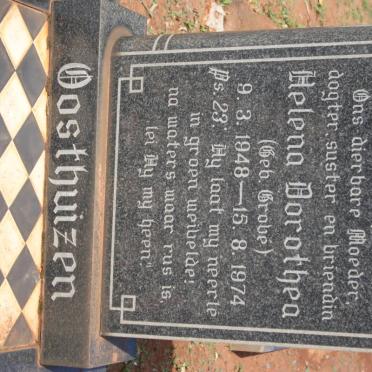 OOSTHUIZEN Helena Dorothea nee GROVE 1948-1974