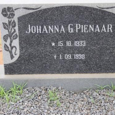 PIENAAR Johanna G. 1933-1998