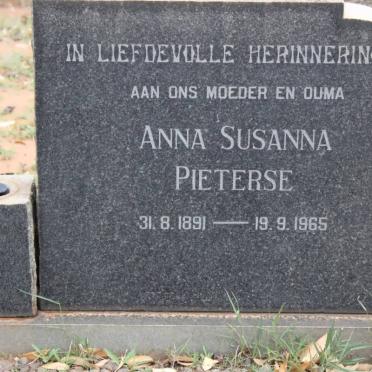 PIETERSE Anna Susanna 1891-1965