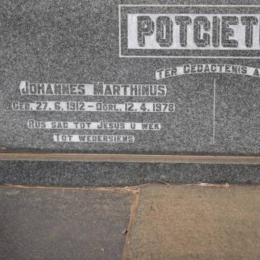 POTGIETER Johannes Marthinus 1912-1978