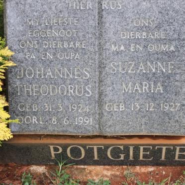 POTGIETER Johannes Theodorus 1924-1991 &amp; Suzanne Maria 1927-
