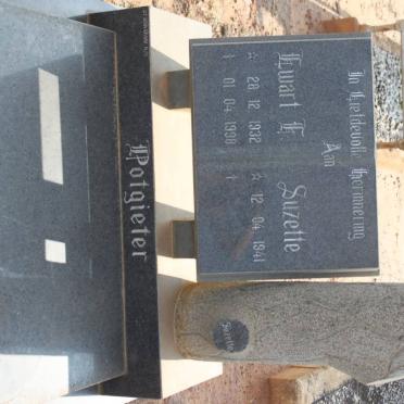 POTGIETER Ewart F. 1932-1998 &amp; Suzette 1941-