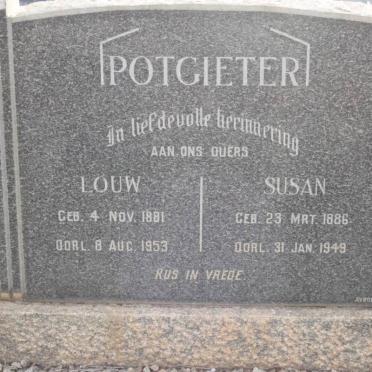POTGIETER Louw 1881-1953 &amp; Susan 1886-1948