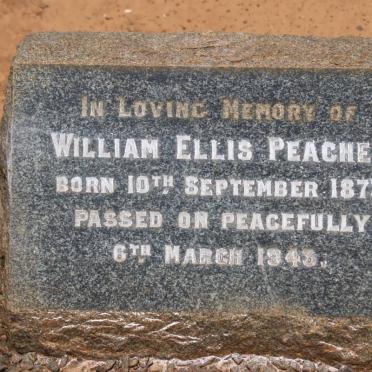 PEACHEY William Ellis 1873-1943