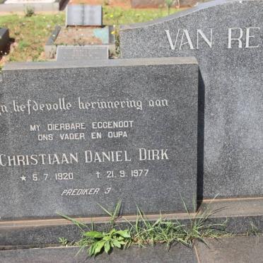 REENEN Christiaan Daniel Dirk, van 1920-1977