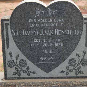 RENSBURG S.C., J van 1891-1979