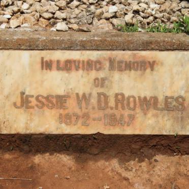 ROWLES Jessie W.D. 1872-1947