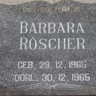 RÖSCHER Barbara 1965-1965