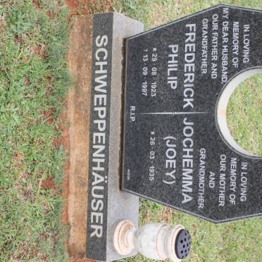 SCHWEPPENHAUSER Frederick Philip 1923-1997 &amp; Jochemma 1935-