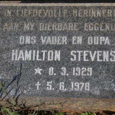 STEVENS Hamilton 1929-1978