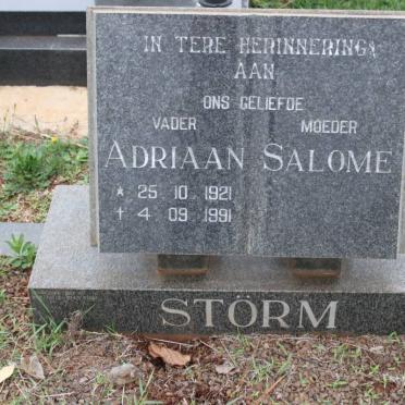 STORM Adriaan 1921-1991 &amp; Salome -