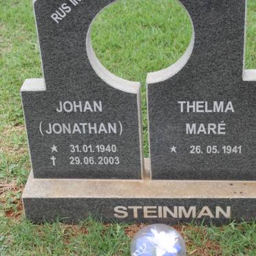 STEINMAN Jonathan 1940-2003 &amp; Thelma Maré 1941-