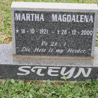 STEYN Martha Magdalena 1921-2000