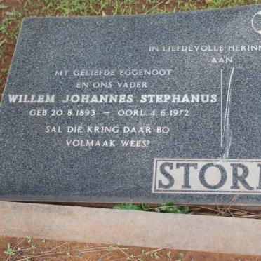 STORM Willem Johannes Stephanus 1893-1972