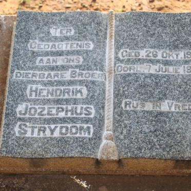 STRYDOM Hendrik Jozephus 1902-1942