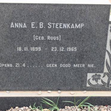STEENKAMP Anna E.B. nee ROOS 1899-1965