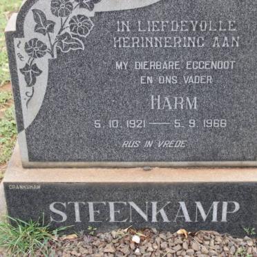 STEENKAMP Harm 1921-1966