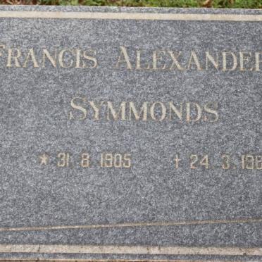 SYMMONDS Francis Alexander 1905-1983