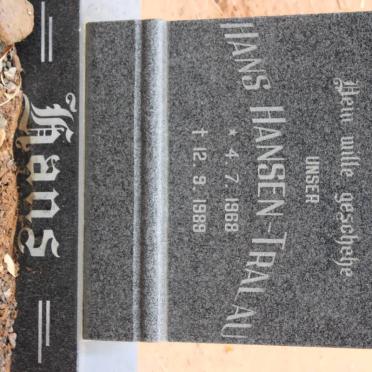 TRALAU Hans, HANSEN 1968-1989