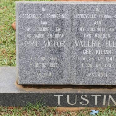 TUSTIN Cyril Victor 1940-1995 &amp; Valerie Eula KILIAN 1941-1993
