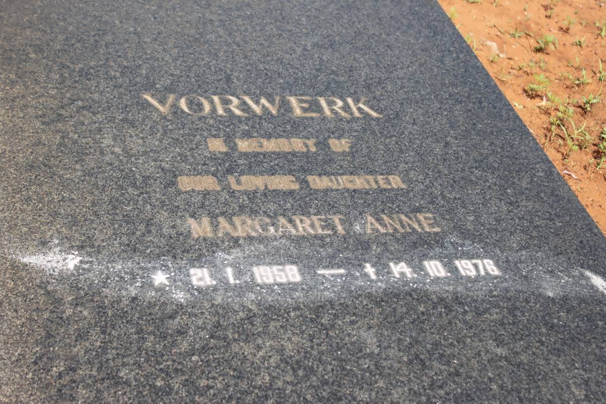 VORWERK Margaret Anne 1958-1976