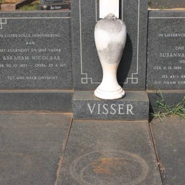 VISSER Abraham Nicolaas 1893-1971 &amp; Susanna Elizabeth FOUCHE 1896-1976