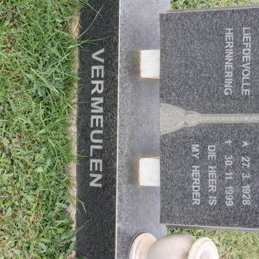 VERMEULEN Andries Stephanus 1928-1999